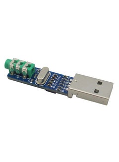 Mini USB  Sound Card Dac Decoder Board Blue