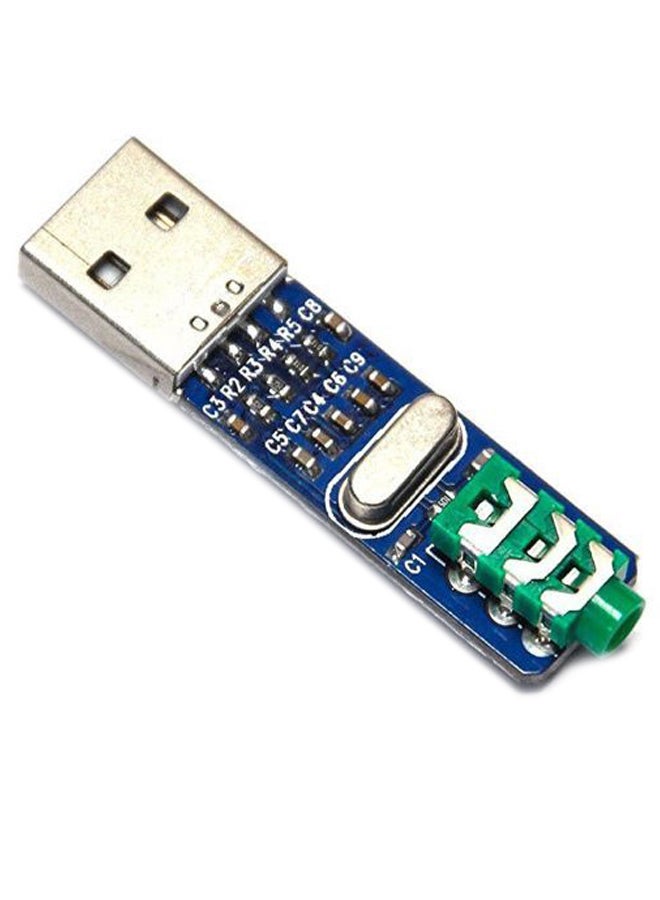 Generic - Mini USB  Sound Card Dac Decoder Board Blue - Image 1