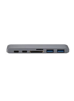 Generic Type-C Dual USB 3.0 Hub Adapter For MacBook Pro Black  - Image 1