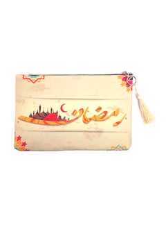Ramadan Theme Clutch Beige