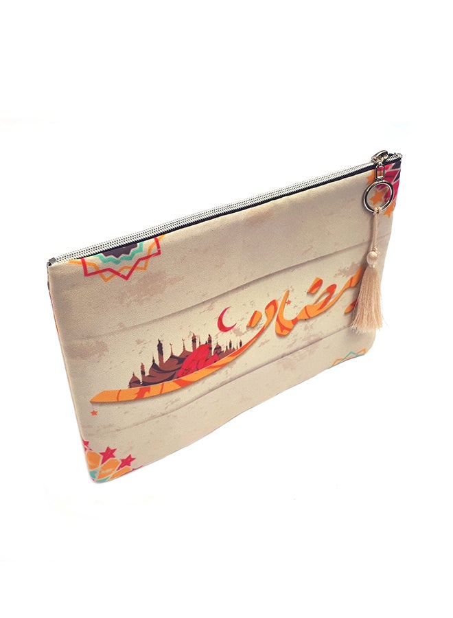 Alwan - Ramadan Theme Clutch Beige - Image 1