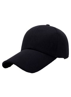 Adjustable Strip Sport Cap Black