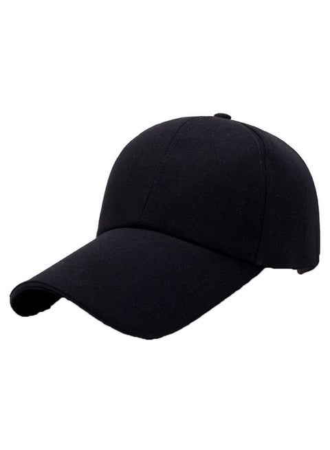 Adjustable Strip Sport Cap Black