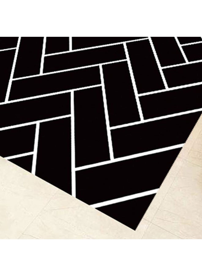 Angel city 3D Geometric Pattern Living Room Carpet Black 40X60cm - Image 5