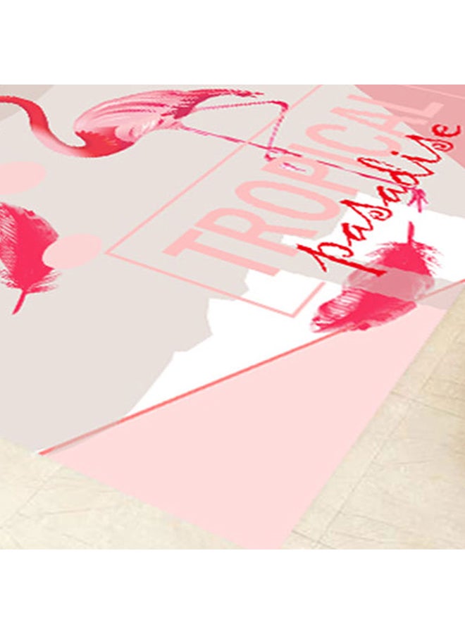 Angel city Flamingo Tropical Paradise Living Room Carpet Multicolour 50X80cm - Image 3