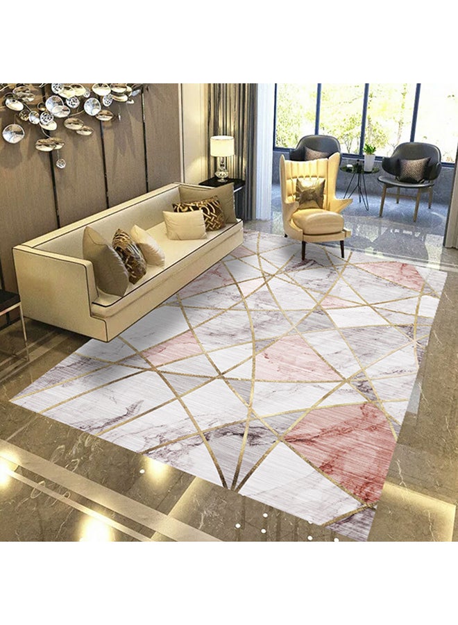 انجل سيتي سجادة لغرفة المعيشة بنمط هندسي متعدد الألوان 40x60سم  - Image 1