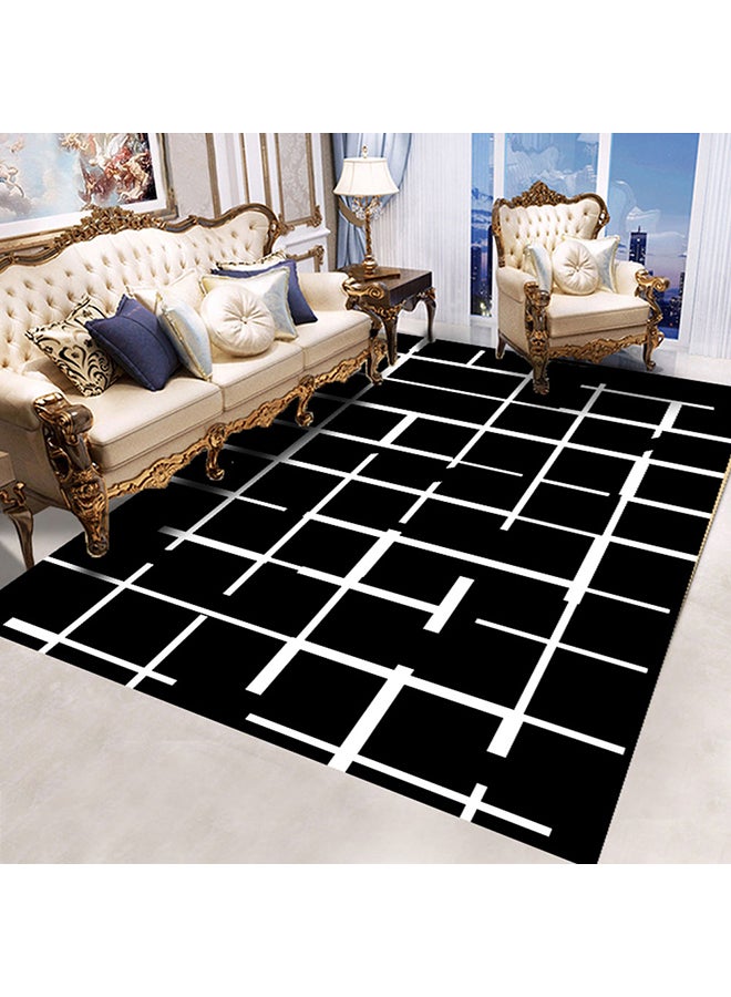 Angel city European Retro Theme Living Room Carpet Black 40X60cm - Image 2