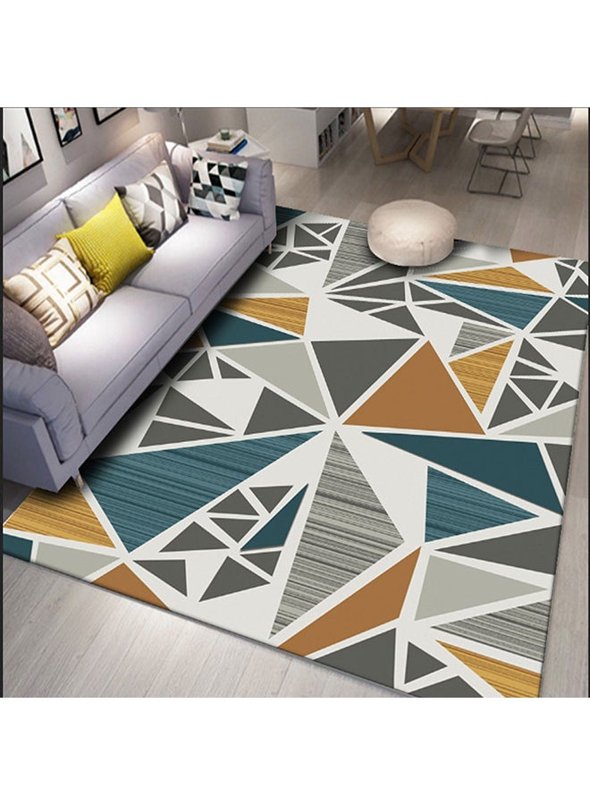 Angel city 3D Geometric Pattern Rugs Fashion Modern Area Rugs Non-Slip Floor Carpet For Living Room Bedroom And Kitchen Multicolour 140X200cm - Image 1