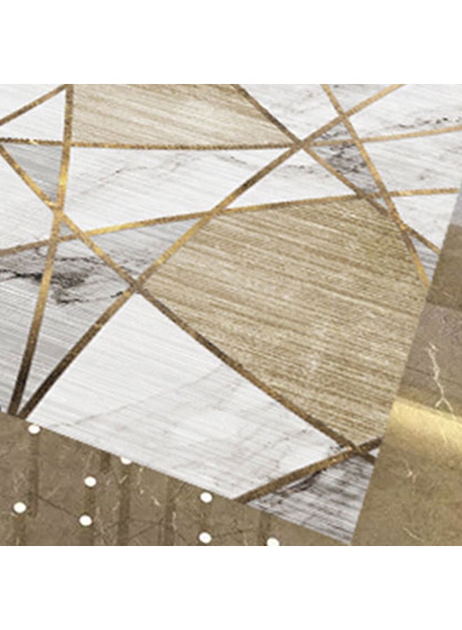 Angel city 3D Geometric Pattern Rugs Fashion Modern Area Rugs Non-Slip Floor Mat For Living Room Bedroom And Kitchen Multicolour 40x60cm - Image 3