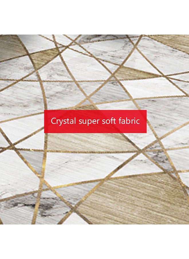 Angel city 3D Geometric Pattern Rugs Fashion Modern Area Rugs Non-Slip Floor Mat For Living Room Bedroom And Kitchen Multicolour 40x60cm - Image 4