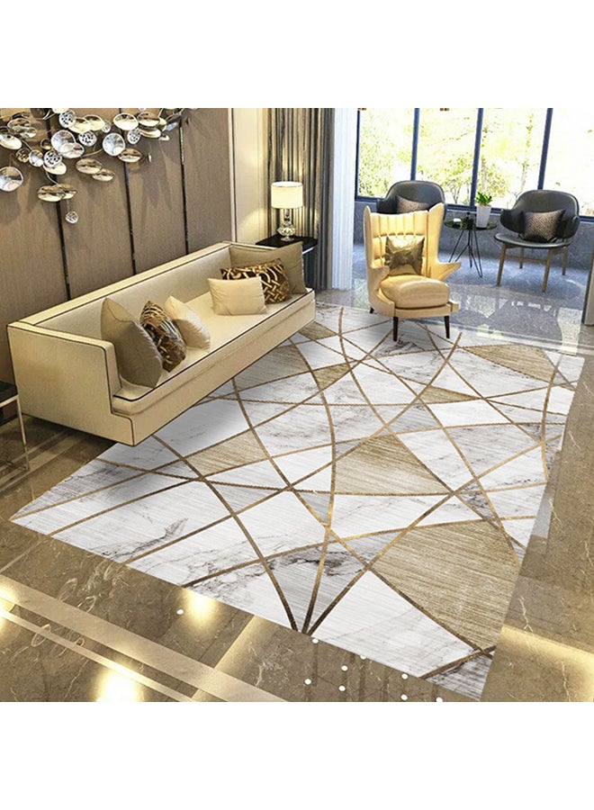 Angel city 3D Geometric Pattern Rugs Fashion Modern Area Rugs Non-Slip Floor Mat For Living Room Bedroom And Kitchen Multicolour 40x60cm - Image 1