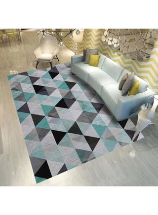 Flower Pattern Living Room Carpet Multicolour 50X80cm - v1557564688/N24626630A_1