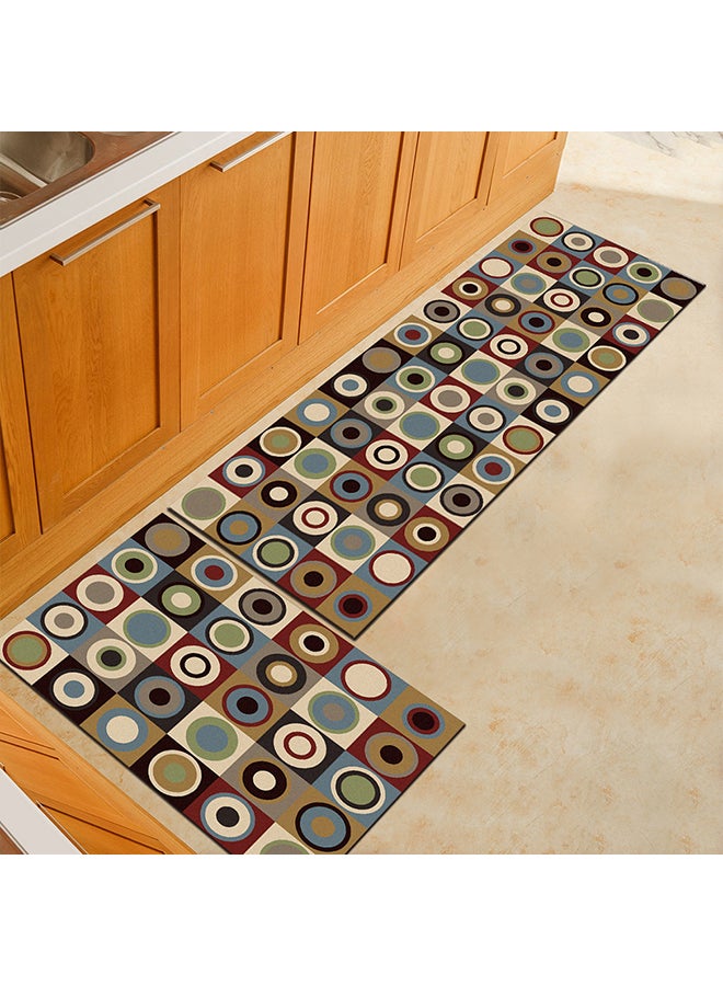 Angel city - Geometric Pattern Kitchen Floor Mat Multicolour 40X60cm - Image 1