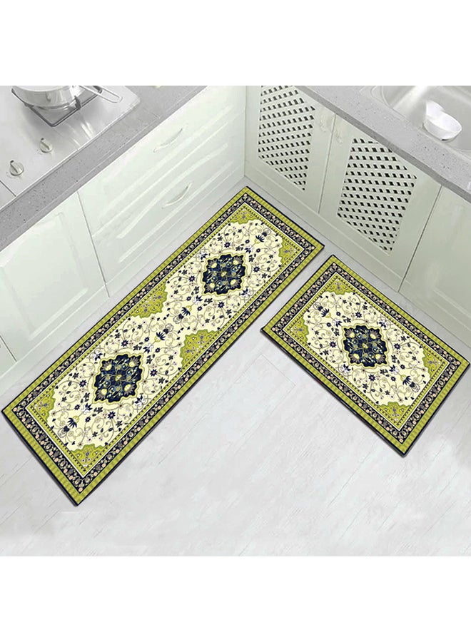 Angel city - European Style Big Flower Kitchen Floor Mat Multicolour 40X60centimeter - Image 1