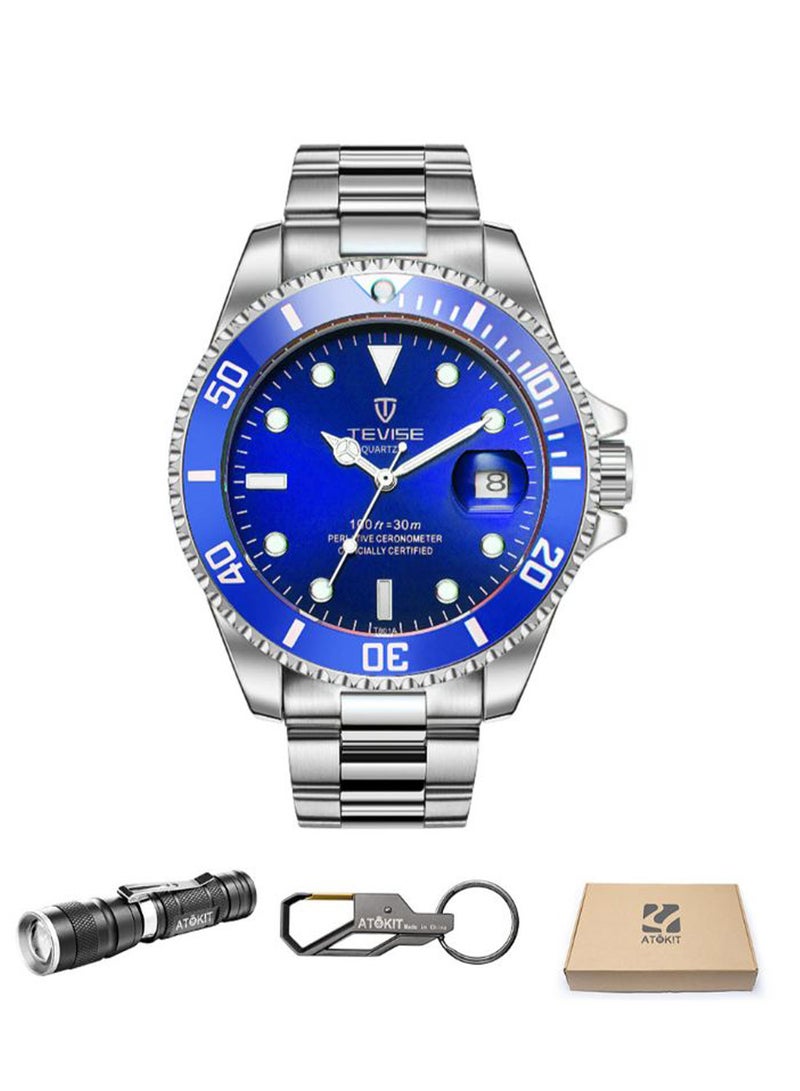 Tevise Men's Metal Analog Watch t801 - Image 2