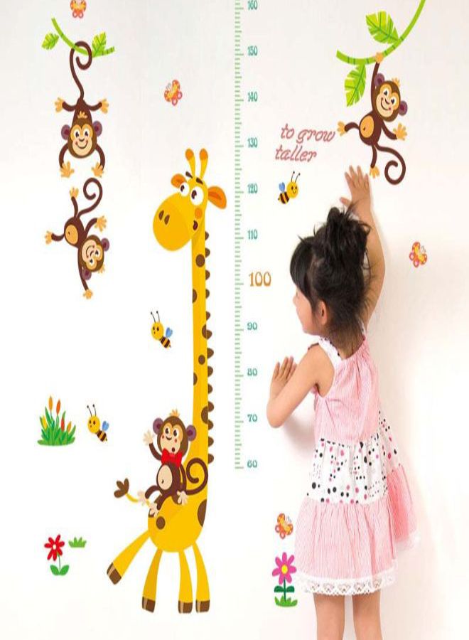صوجي لاصقة حائط لقياس الطول مطبوعة برسومات كرتونية متعدد الألوان 60 x 90Ø³Ù†ØªÙŠÙ…ØªØ± - Image 2