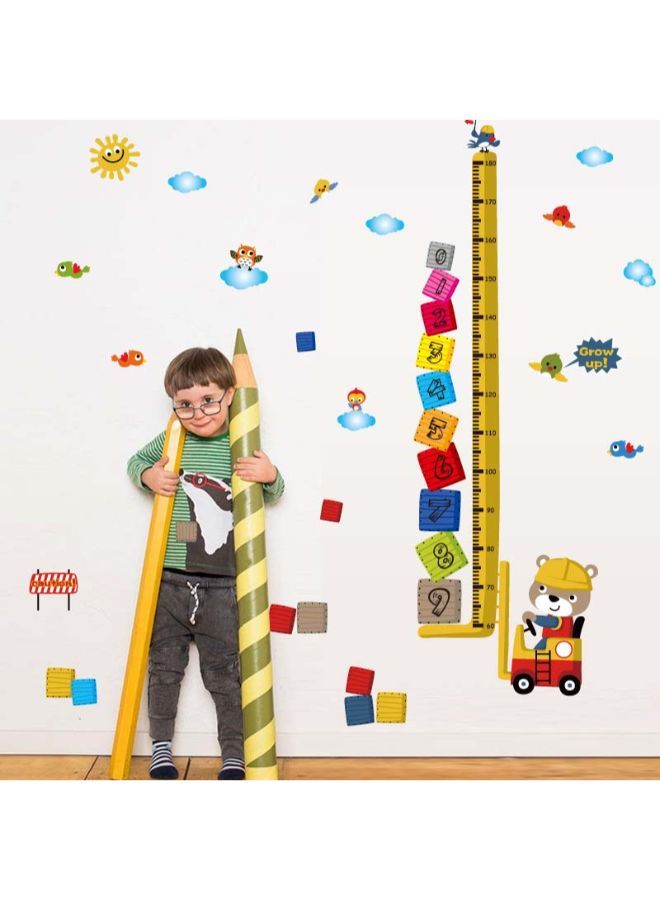 صوجي لاصقة حائط لقياس الطول مطبوعة برسومات كرتونية متعدد الألوان 60 x 90Ø³Ù†ØªÙŠÙ…ØªØ± - Image 2