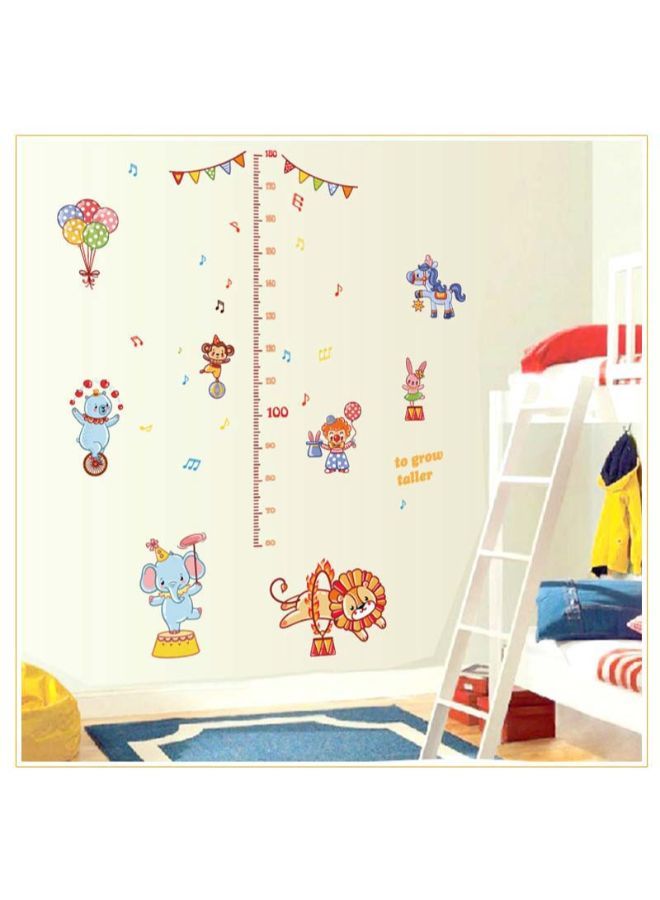 صوجي لاصقة حائط لقياس الطول مطبوعة برسومات كرتونية متعدد الألوان 60 x 90سم - Image 2