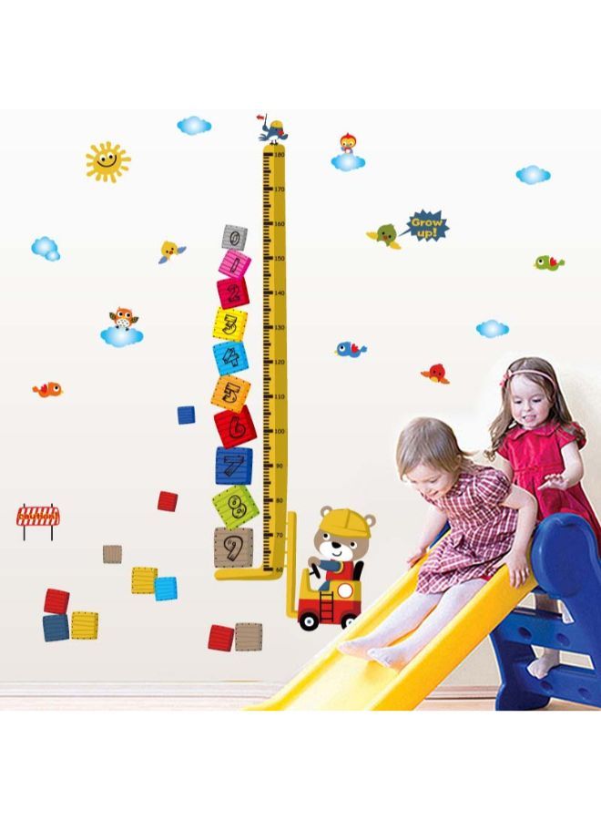 صوجي لاصقة حائط لقياس الطول مطبوعة برسومات كرتونية متعدد الألوان 60 x 90Ø³Ù†ØªÙŠÙ…ØªØ± - Image 3