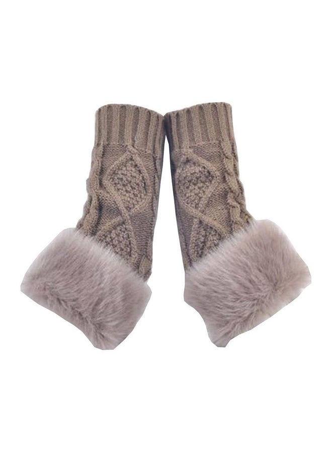 Gloves For Women Beige - Image 1