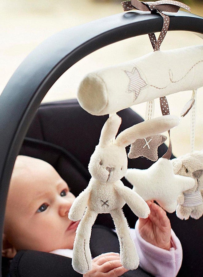 Baby Mobile Musical Crid Bed Toy Newborn Bear Plush Stuffed Rattles For Stroller Baby - Image 3