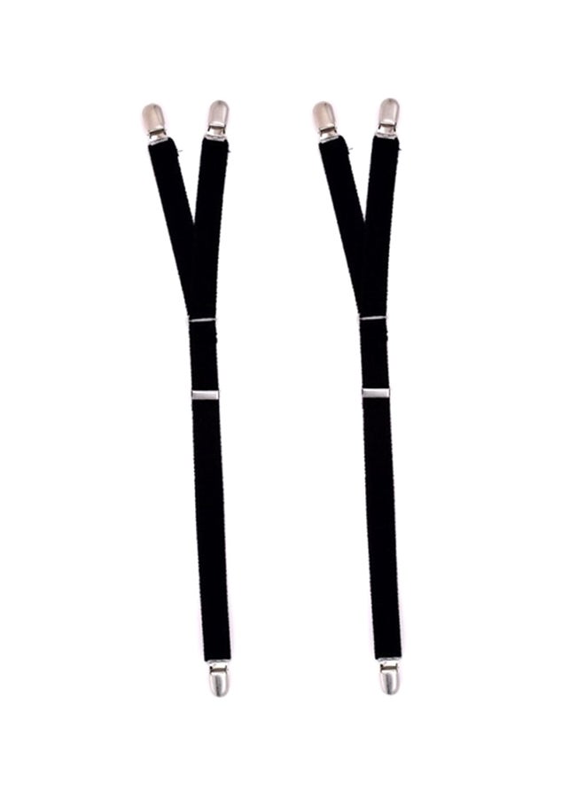 REMAXE - Men's Shirt Stays Holder Suspenders Pair Black - Image 1