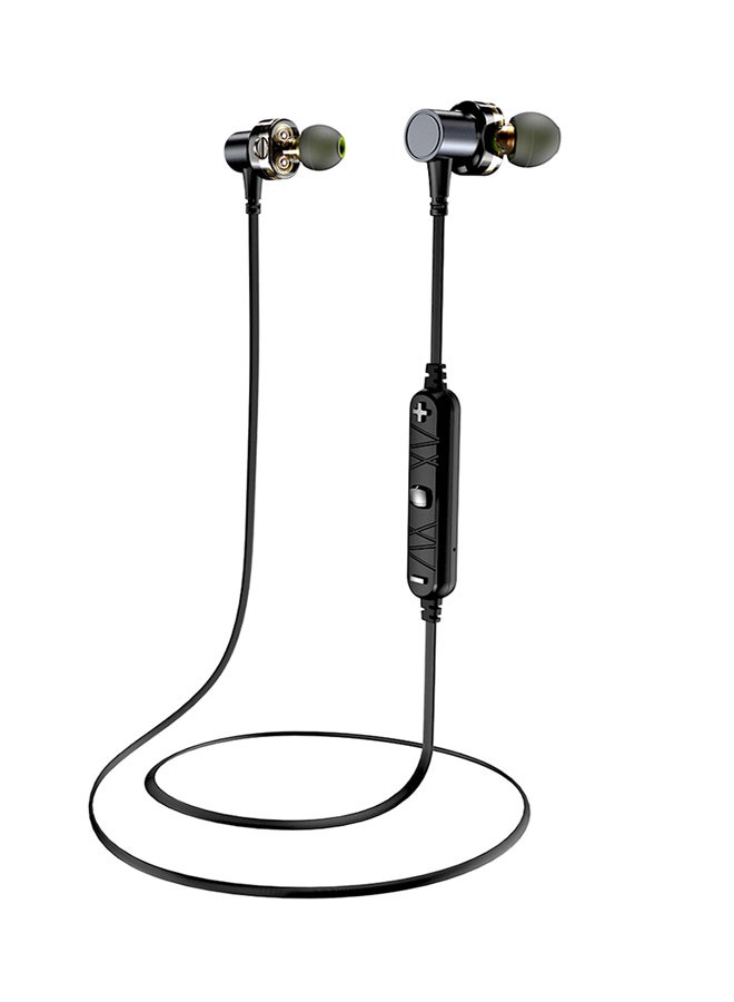 Generic - Awei X660Bl Quad-Core Dual Dynamic Double Circle In-Ear Earbuds Black - Image 1
