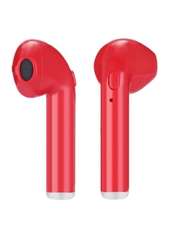 I7S Sports Mini Bluetooth In-Ear Earphones With Mic & Charging Box Red