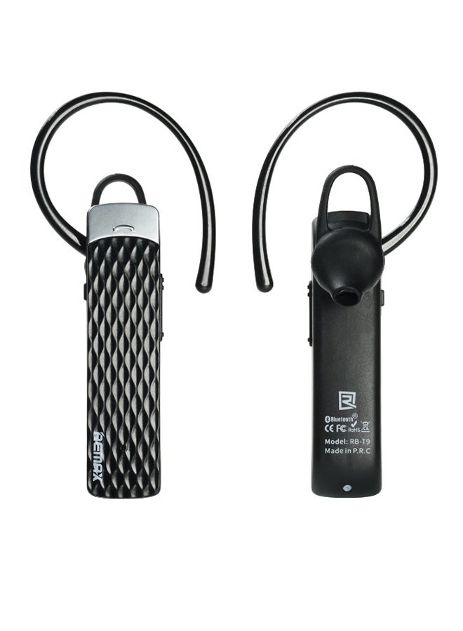 ريماكس سماعة أذن داخلية ريمكس T9 ستيريو مزودة بميكروفون أسود - Image 1