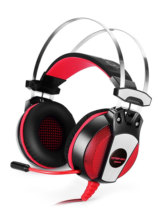 سماعة رأس للألعاب GS500 مع ميكروفون لـ PS4/PS5/XOne/XSeries/NSwitch/PC - سلكية - Image 1