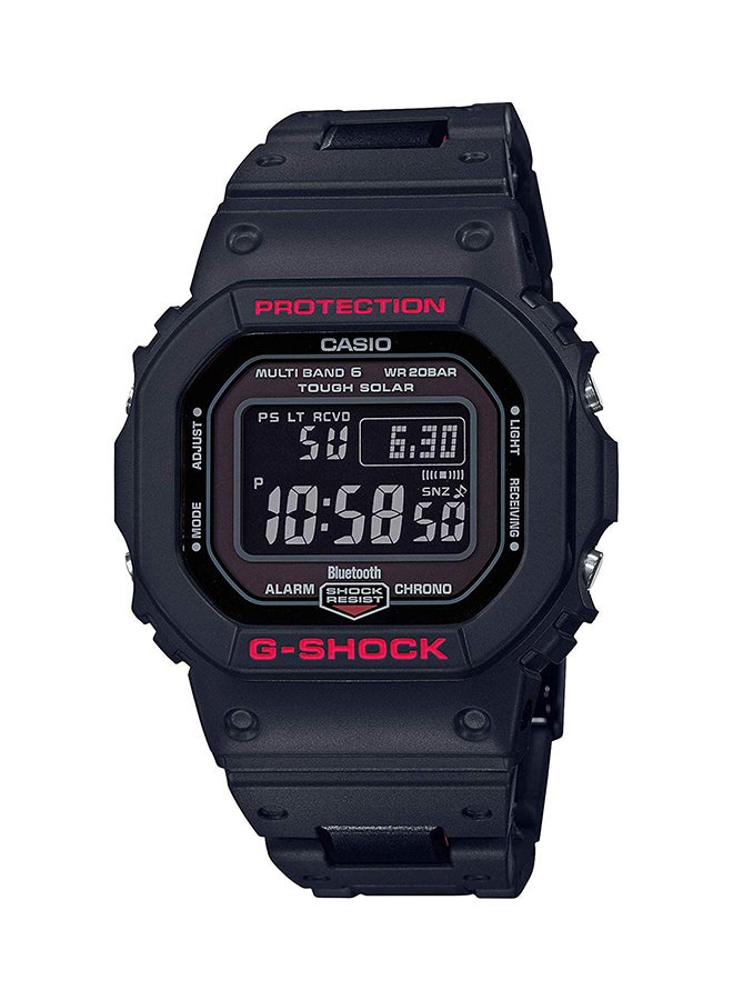 كاسيو ساعة يد رقمية بسوار من الراتينج طراز Gw-B5600Hr-1Er unisex  - Image 1