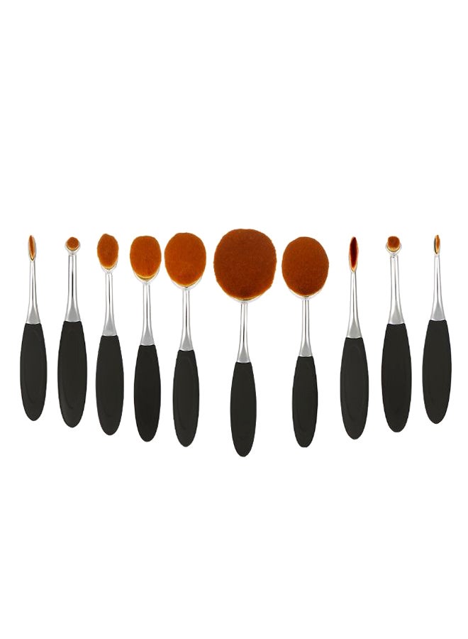 ANSELF - 10-Piece  Makeup Brush Set Multicolour - Image 1
