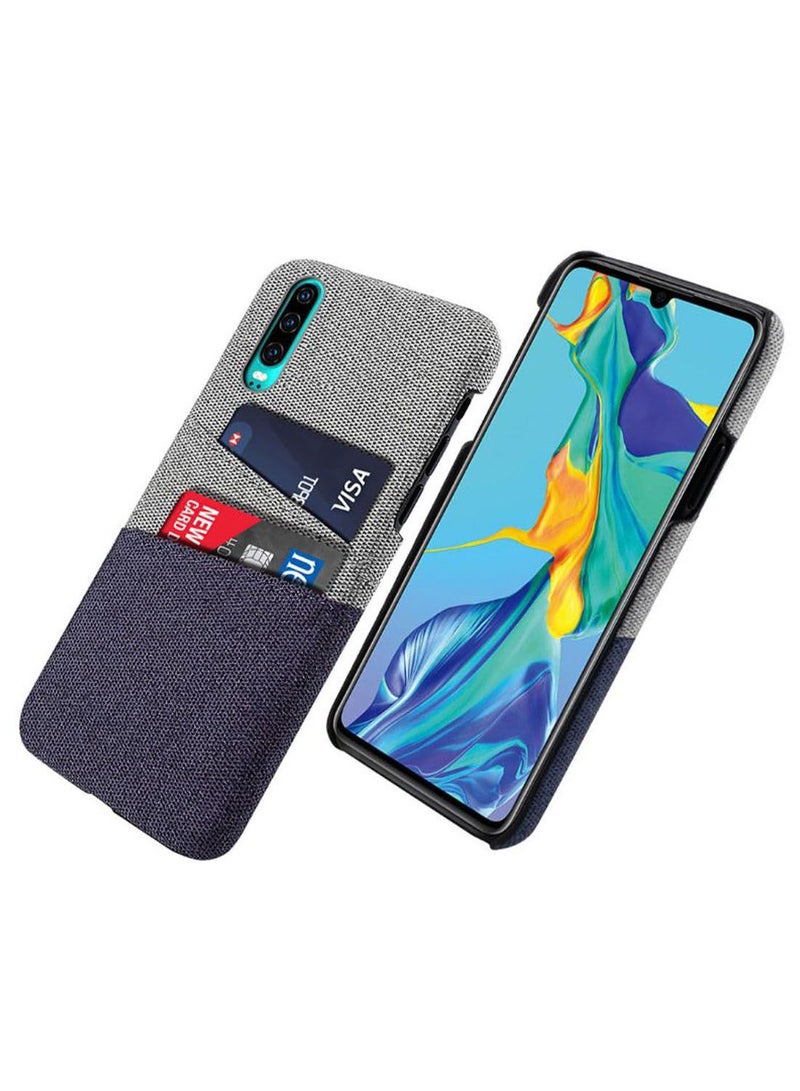 أتوكيت غطاء حماية واقٍ بتصميم أنيق لهاتف هواوي P30 أزرق/رمادي