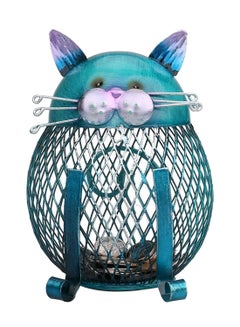 Kitten Decorative Piggy Bank Blue