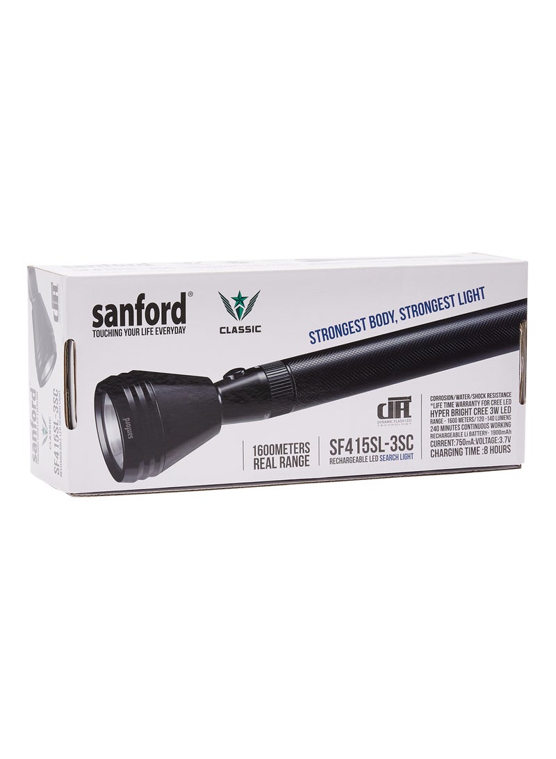 Sanford Rechargeable LED Search Light Black  - Image 4