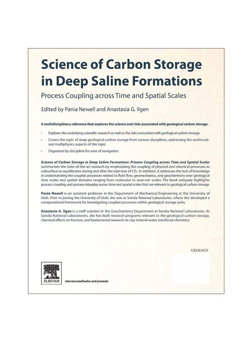 Science Of Carbon Storage In Deep Saline Formations paperback english - 10-Sep-2018  - Image 2