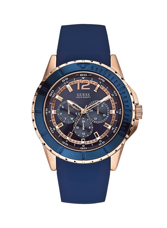 جس ساعة بعقارب وسوار من الستانلس ستيل طراز W0485g1 للرجال - Image 1