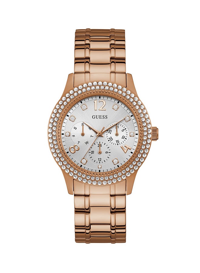 GUESS Women's Stainless Steel Analog Watch W1097l3 - 40 mm - Rose Gold - Image 1