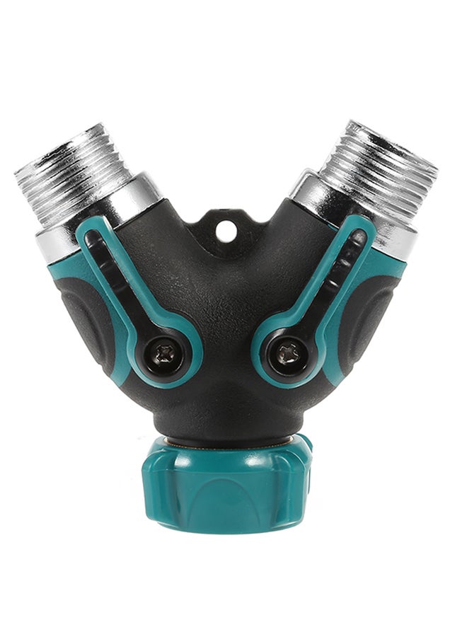 Angel city - Y Valve 2 Ways Hose Garden Tap Hose Splitter Black - Image 1
