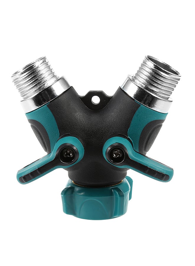Angel city - Y Valve 2 Ways Hose Garden Tap Hose Splitter Black - Image 1