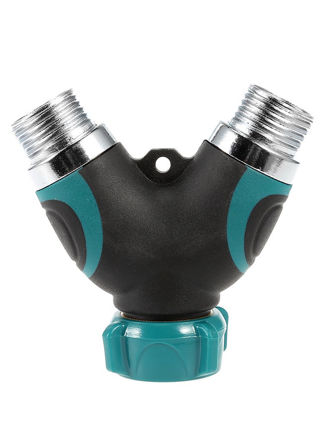 Angel city - Y Valve 2 Ways Hose Garden Tap Hose Splitter Black - Image 1