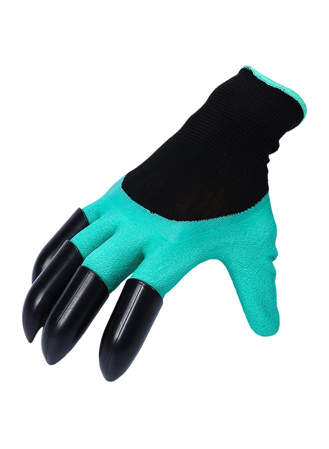 Generic Garden Gloves With 4 Abs Plastic Claws For Garden Digging Planting 1 Pair Drop Green  - Image 3