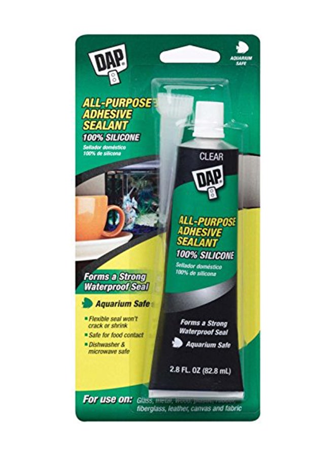 DAP Products All-Purpose Adhesive Sealant Clear 
