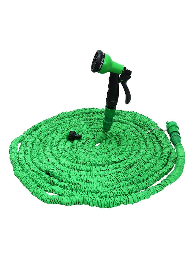 Angel city Expandable Garden Hose Water Pipe With 8 Modes Spray Gun Green  - Image 1
