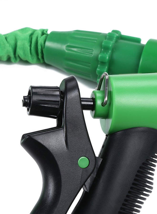 Expandable Garden Hose Water Pipe With 8 Modes Spray Gun Green - Image 4