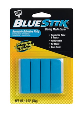 4-Piece Bluestick Reusable Adhesive Putty Blue - v1557732025/N25376827A_1