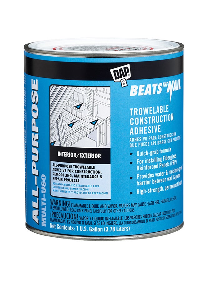 DAP Products Beats The Nail Trowelable Construction Adhesive Tan 