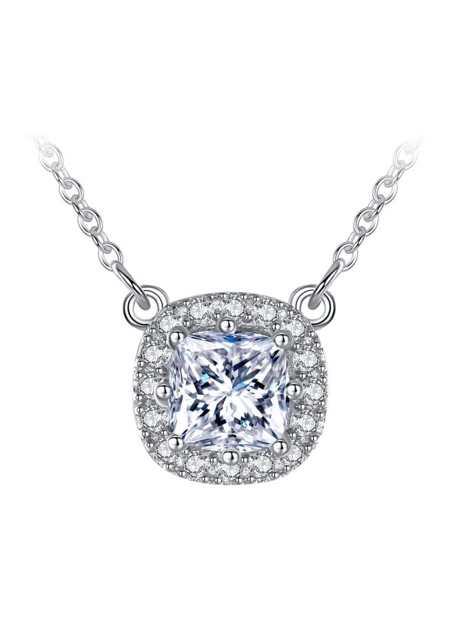 viennois - 925 Sterling Silver Cubic Zirconia Embellished Pendant Necklace - Image 1