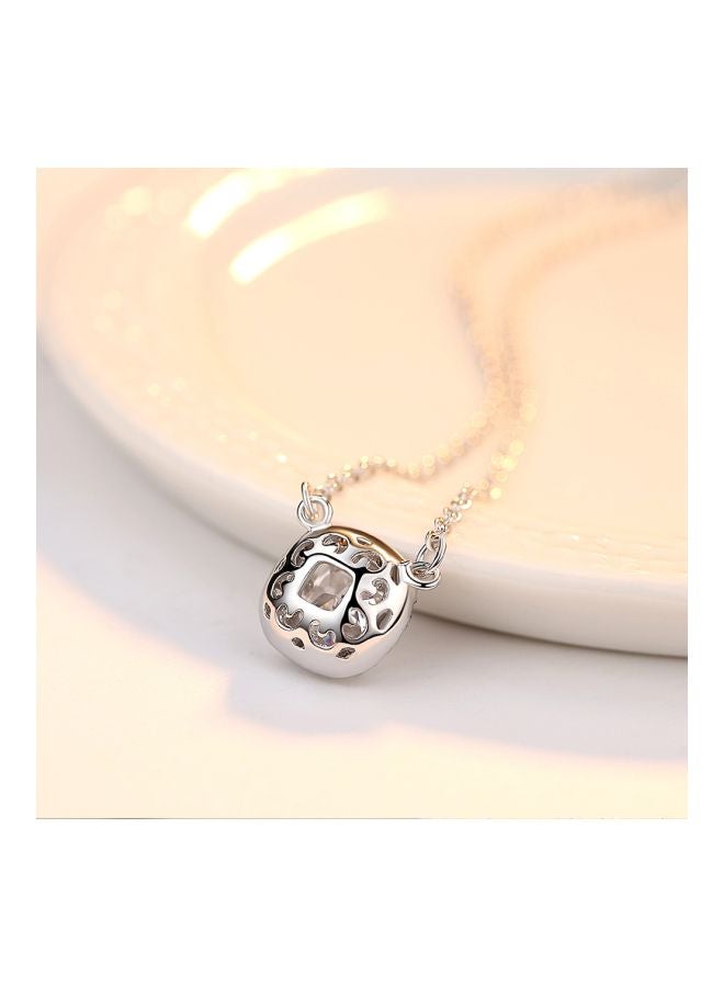 viennois - 925 Sterling Silver Cubic Zirconia Embellished Pendant Necklace - Image 1