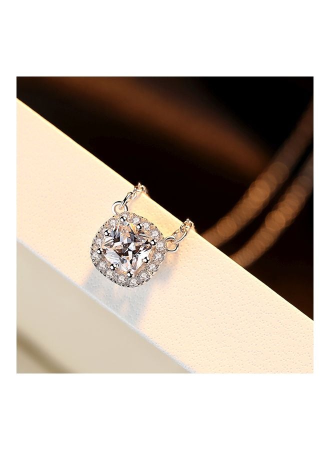 viennois - 925 Sterling Silver Cubic Zirconia Embellished Pendant Necklace - Image 1